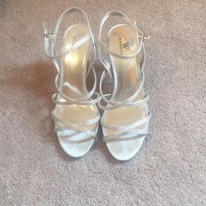 Women’s silver heels